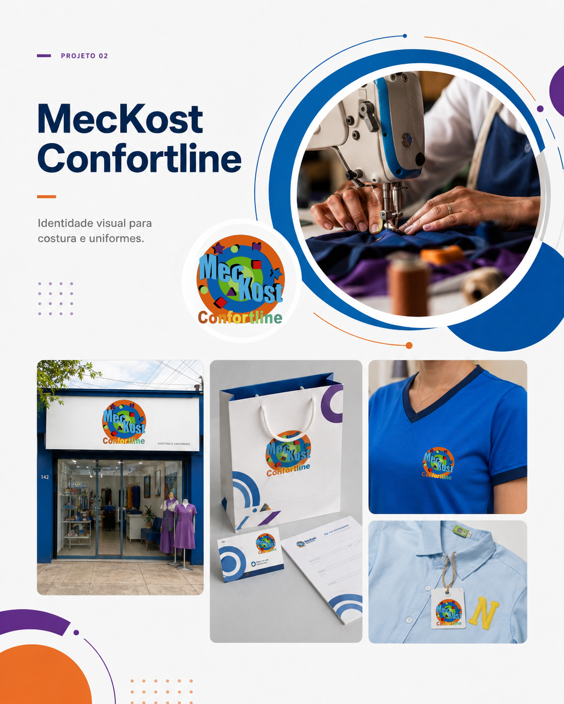 Projeto de identidade visual da MecKost Confortline